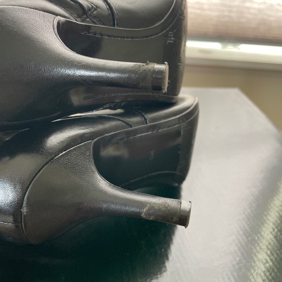 Ralph Lauren Black Leather Knee High Boots - Picture 7 of 7